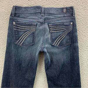 7 For All Mankind Women's DOJO Flare Leg Studded Stretch Jeans  -  Size:  25